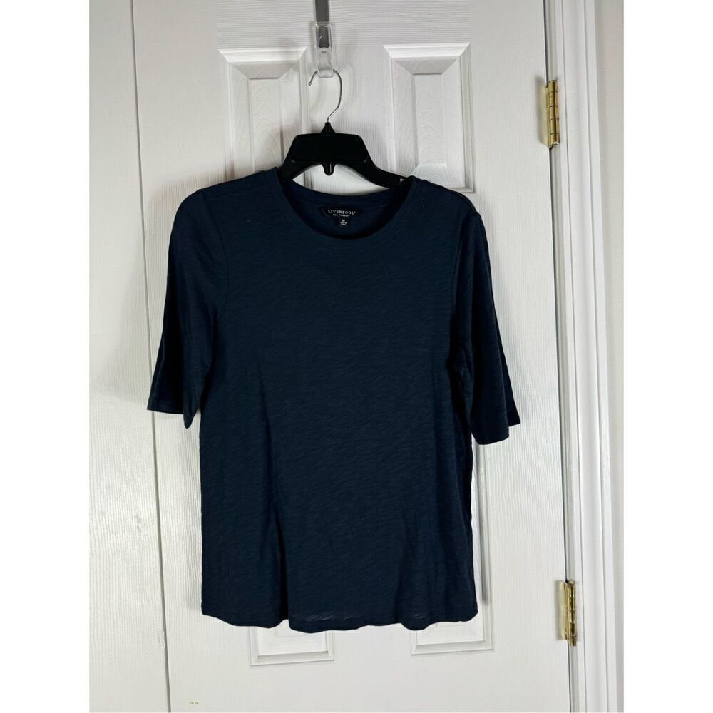 Liverpool Womens Navy Blouse Size M